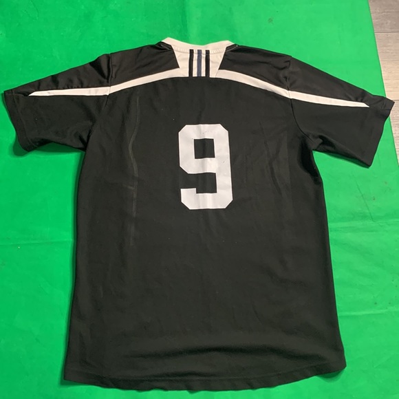 Embroidered Adidas Logo Jersey 9 Size Large - Picture 4 of 10